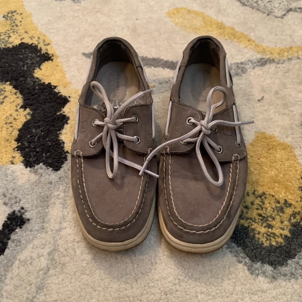 Grey Sparkly Sperry - Women’s Size 6